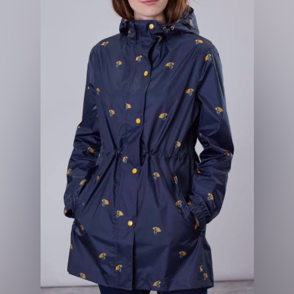 Joules Navy Umbrella Duck Golightly Raincoat